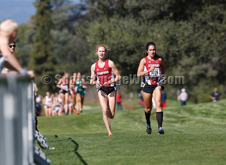 2014StanfordCollWomen-353.JPG - College race at the 2014 Stanford Cross Country Invitational, September 27, Stanford Golf Course, Stanford, California.